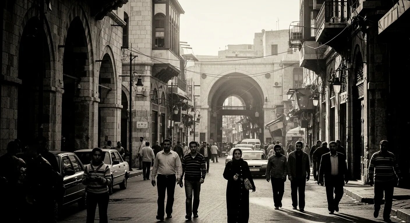 Damascus, 1 April 2011 — the founding moment of Youssef Sadaki's fourteen-year displacement
